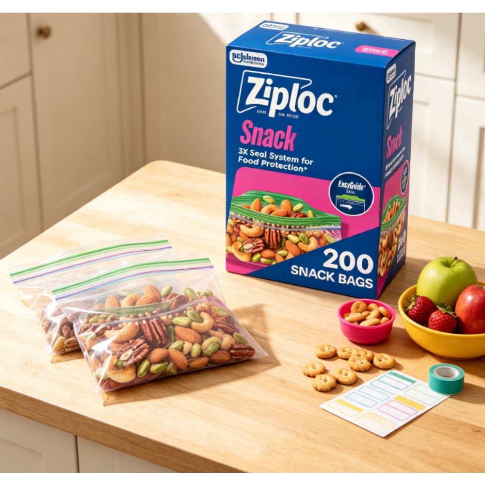 Food Snacks Brands - Ziploc® Brand Snack Bags with EasyGuide™