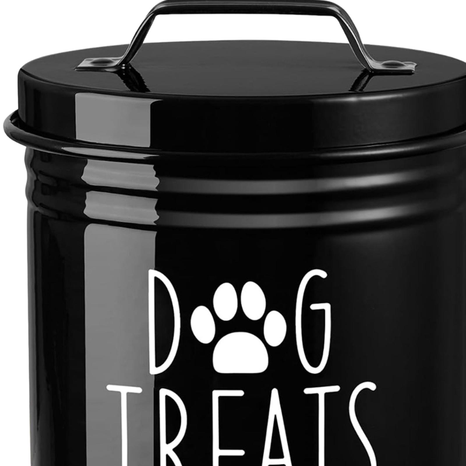 Food Snacks Easy - Metal Dog Cookie Jar Sealed Storage