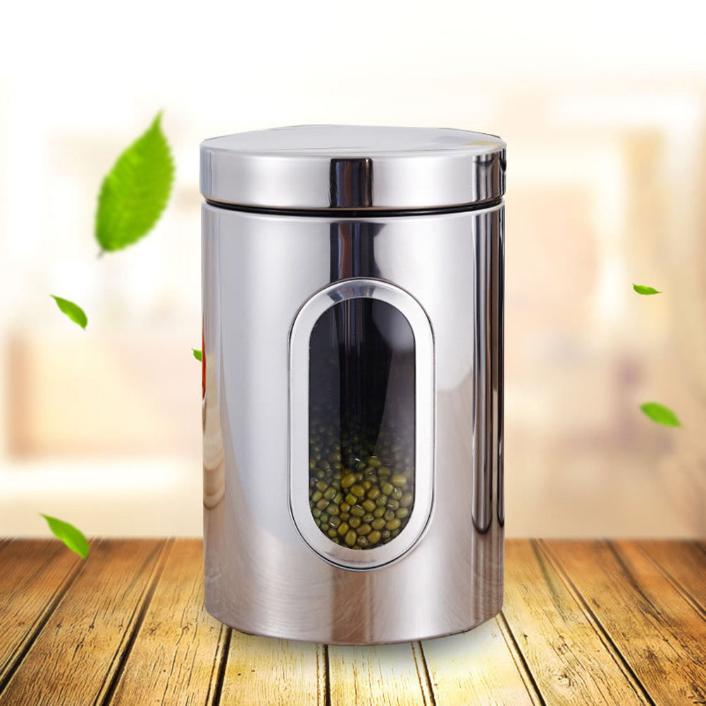Food Snacks Easy - Stainless Steel Sealed Food Storage Canister