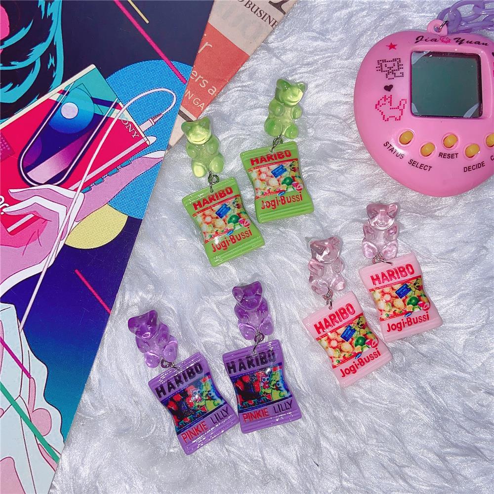 Food E Snacks - Y2K Mini Candy Bear Colorful Dangle