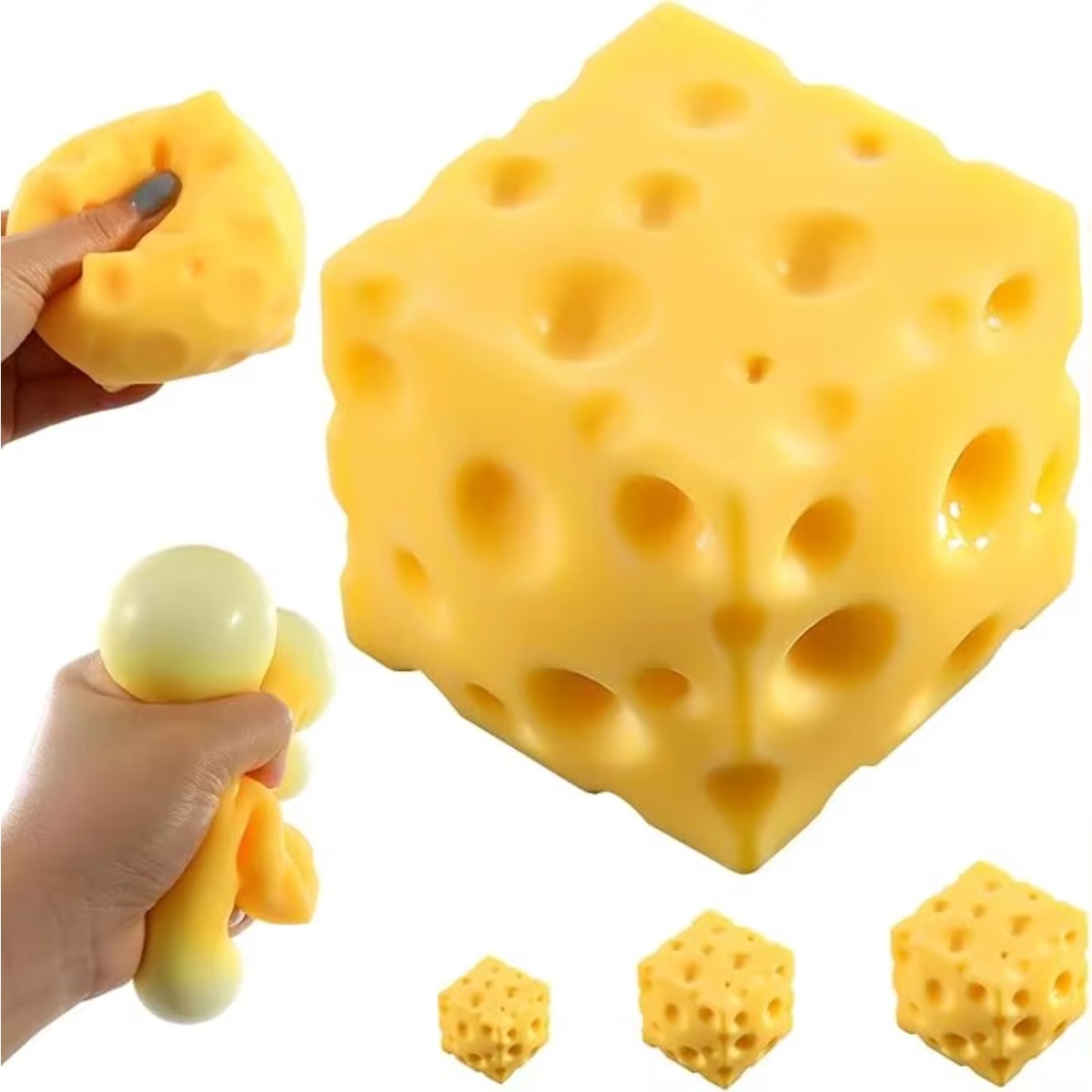 Food & Snacks Pdf - Cheese Stress Ball Squishy Toy Soft