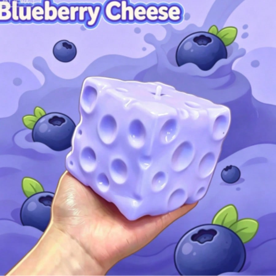 New Blueberry Color Cheese Squ - огляд і ціна Food & Snacks Pdf