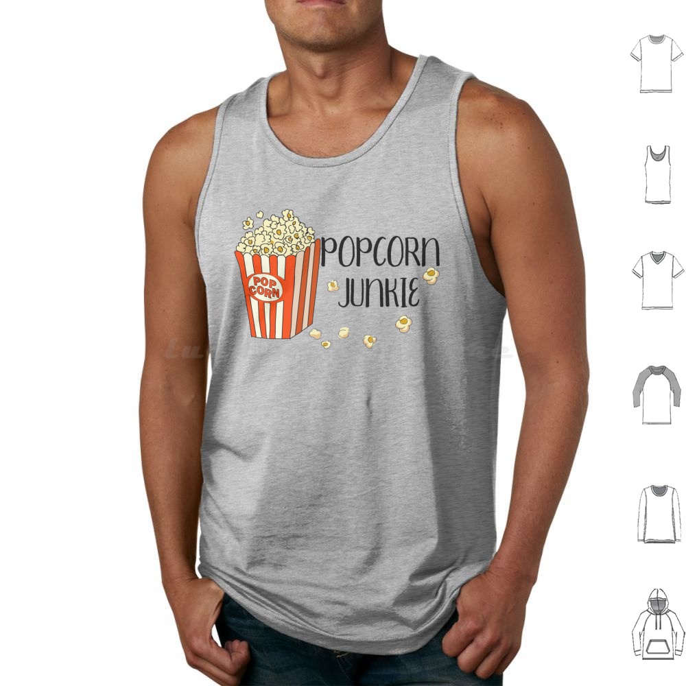 Funny Popcorn Junkie Tank Tops - огляд і ціна Food Lovers Snacks