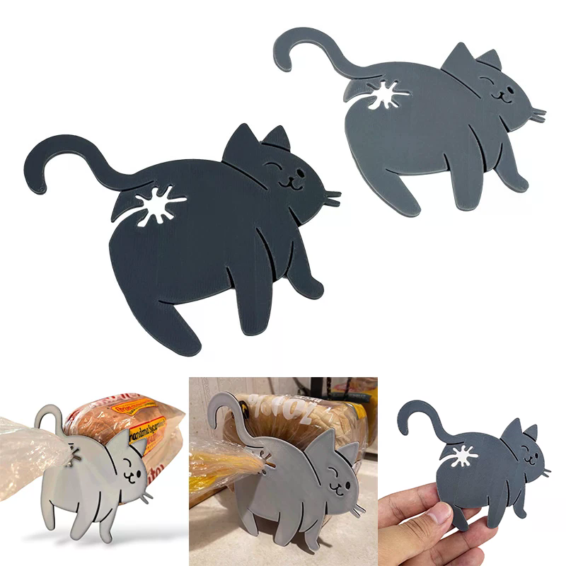 2pcs 3D Cat Butt Bread Bag Cli - огляд і ціна Food Lovers Snacks