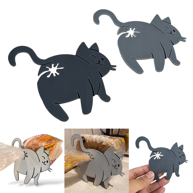 2pcs 3D Cat Butt Bread Bag Cli - огляд і ціна Food Lovers Snacks