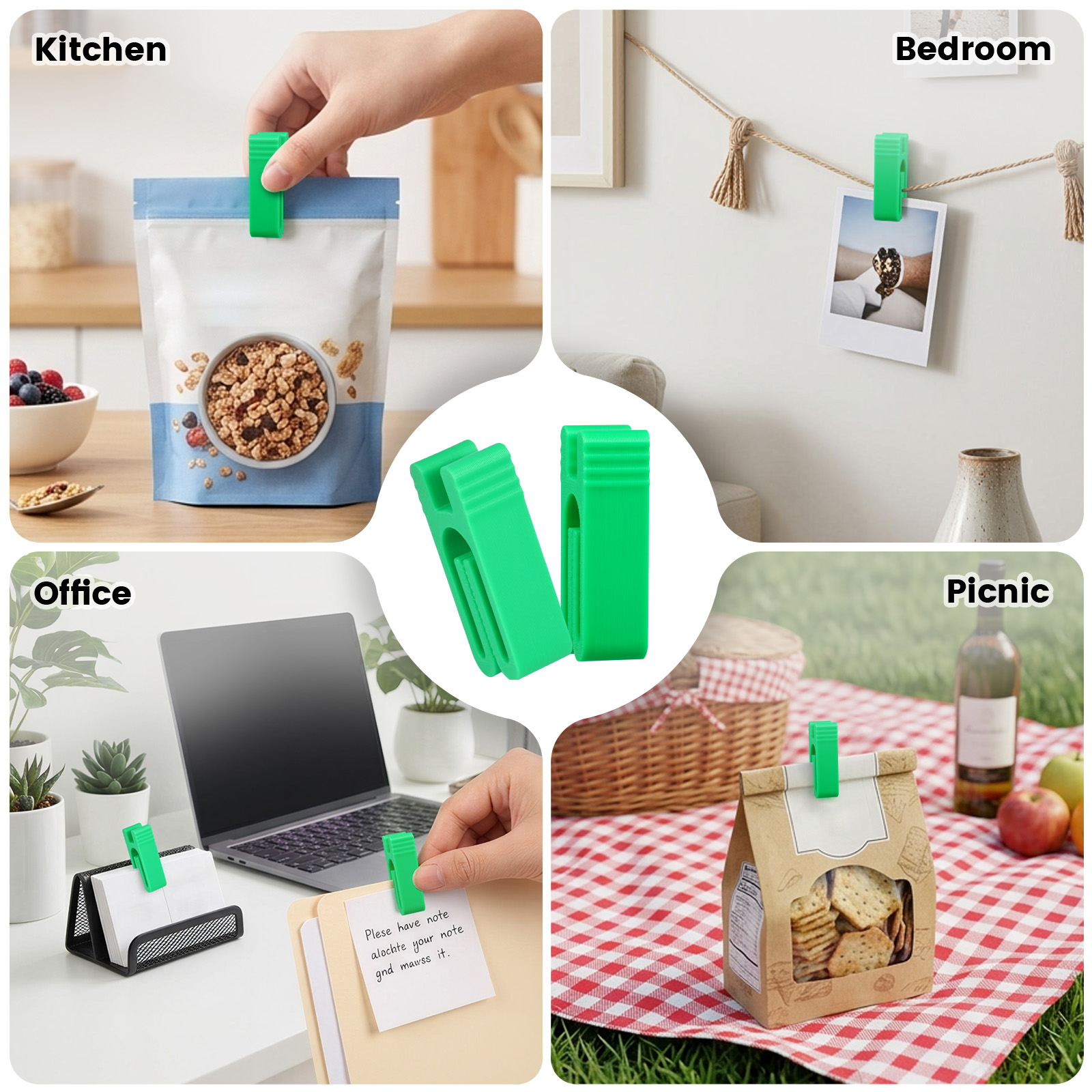 10Pcs Snack Bag Seal Clip Mult - огляд і ціна Food Snacks Packaging