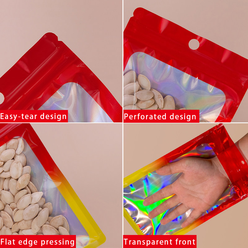 Holographic Color Square Zippe - огляд і ціна Snacks Food Usa