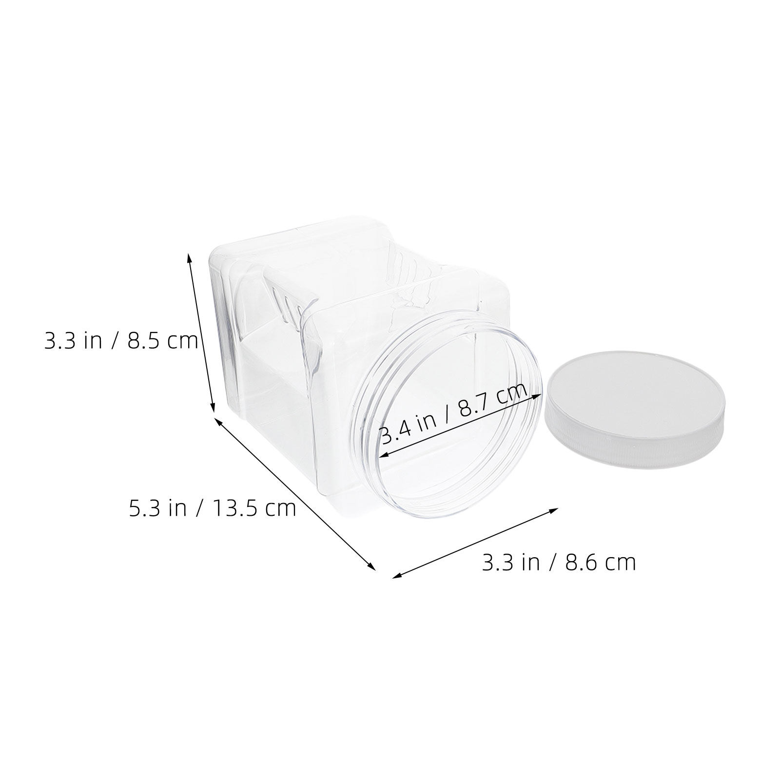 6Pcs Clear Square Airtight Sto - огляд і ціна Dry Food Snacks