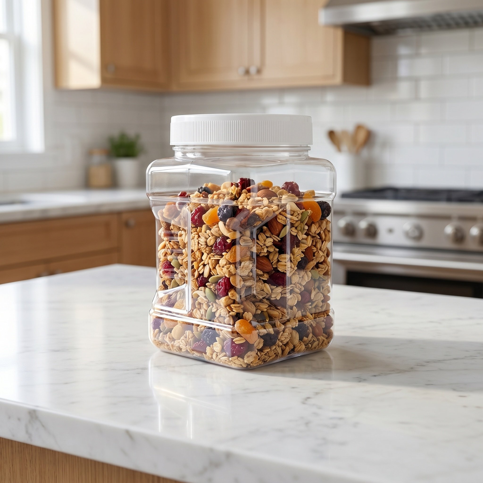 6Pcs Clear Square Airtight Sto - огляд і ціна Dry Food Snacks