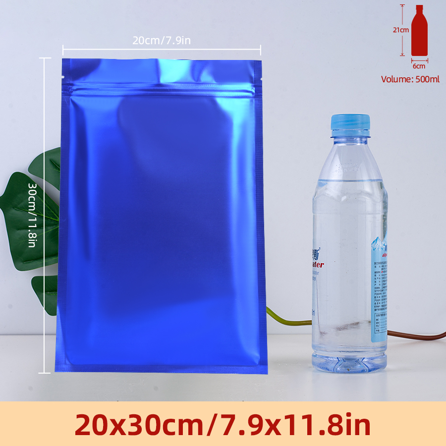 100pcs Matte Blue Foil Zipper  - огляд і ціна Snacks Food Usa