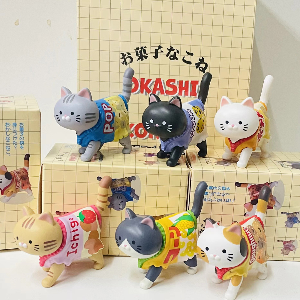 Cat Themed Blind Box Candy Pac - огляд і ціна Food Snacks Packaging
