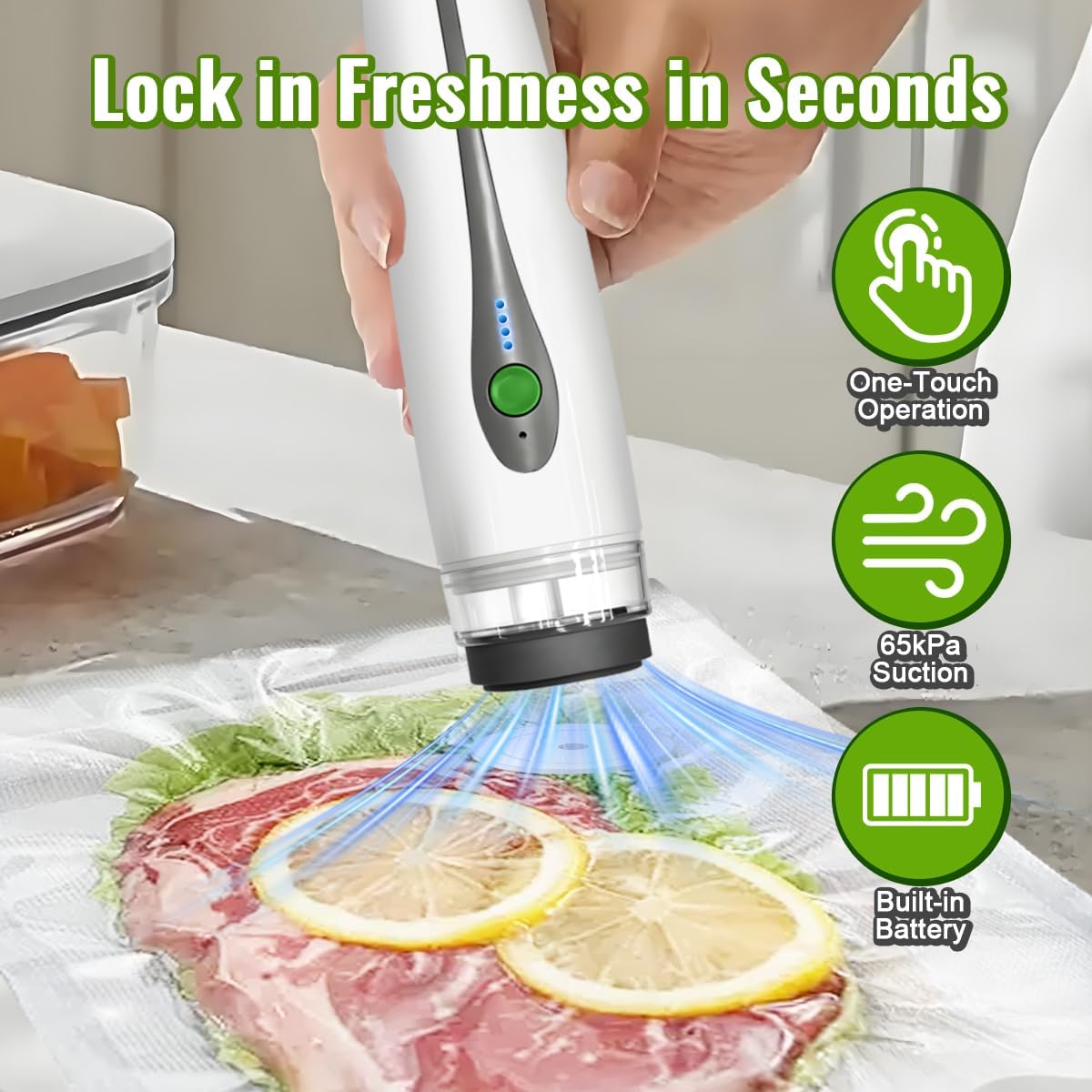 Automatic Mini Vacuum Sealer P - огляд і ціна Food Snacks Packaging