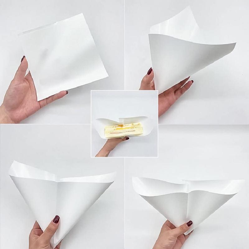 [New] 100 PCS Greaseproof Pape - огляд і ціна Food Snacks Packaging