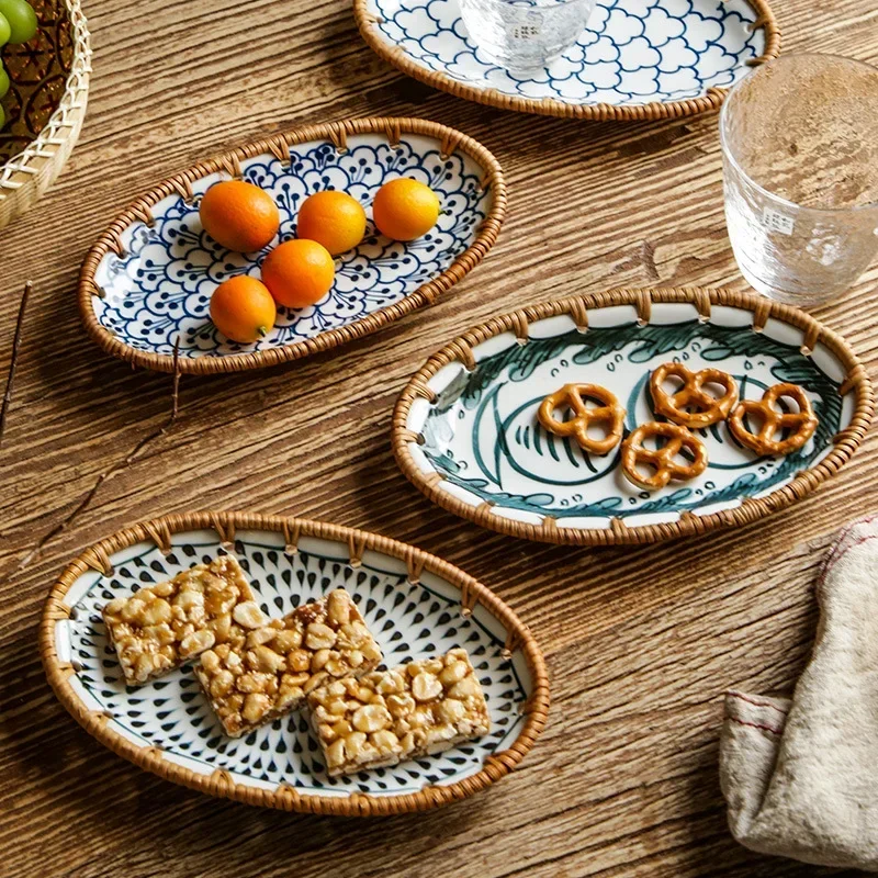 Japanese Rattan Woven Ceramic  - огляд і ціна Dry Food Snacks