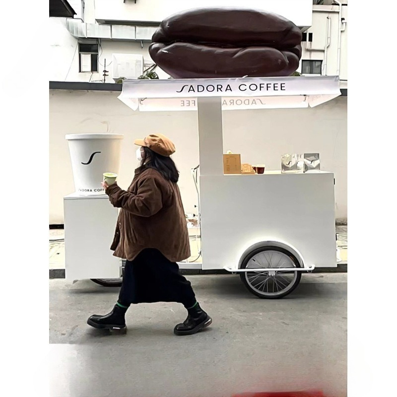 Human three-wheeled stall car  - огляд і ціна Food Snacks Brands
