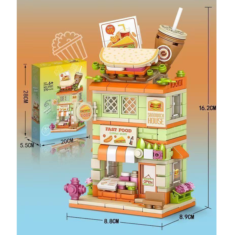 Creative Snack Bar Bricks Mode - огляд і ціна Food City Snacks