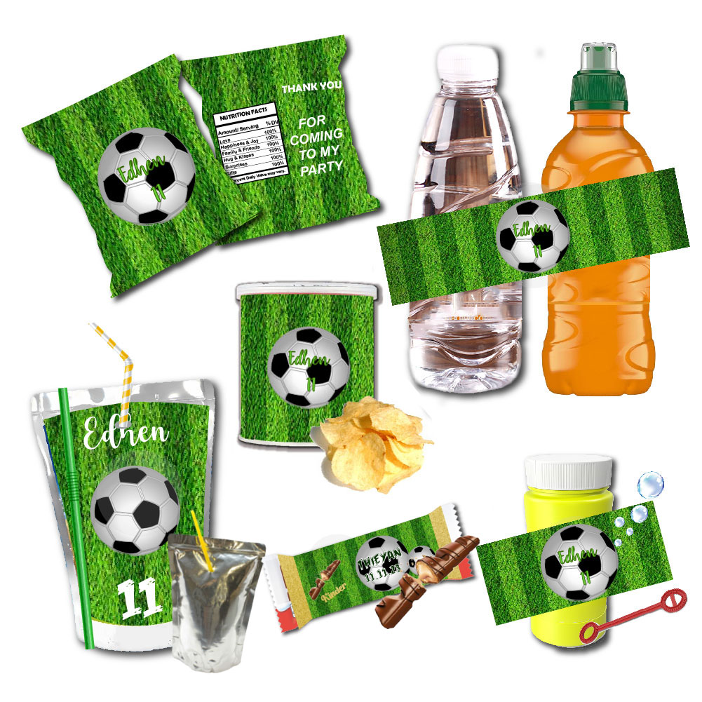 Custom Football Birthday Water - огляд і ціна Food Snacks Packaging